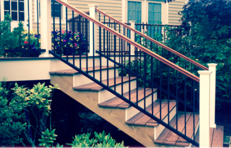 Aluminum Rails with Mahogany