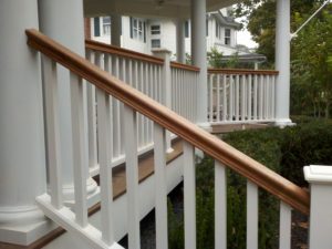 Mahogany-PVC Sq-008 Phoenix Mahogany Railings