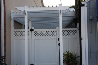 Phoenix_Manufacturing_Pergola with Lexington Fence Phoenix_Manufacturing_Pergola with Lexington Fence