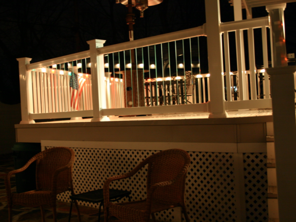 Phoenix Glass Panel Railings with Ambience Lights