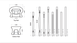 Cellular PVC Rails
