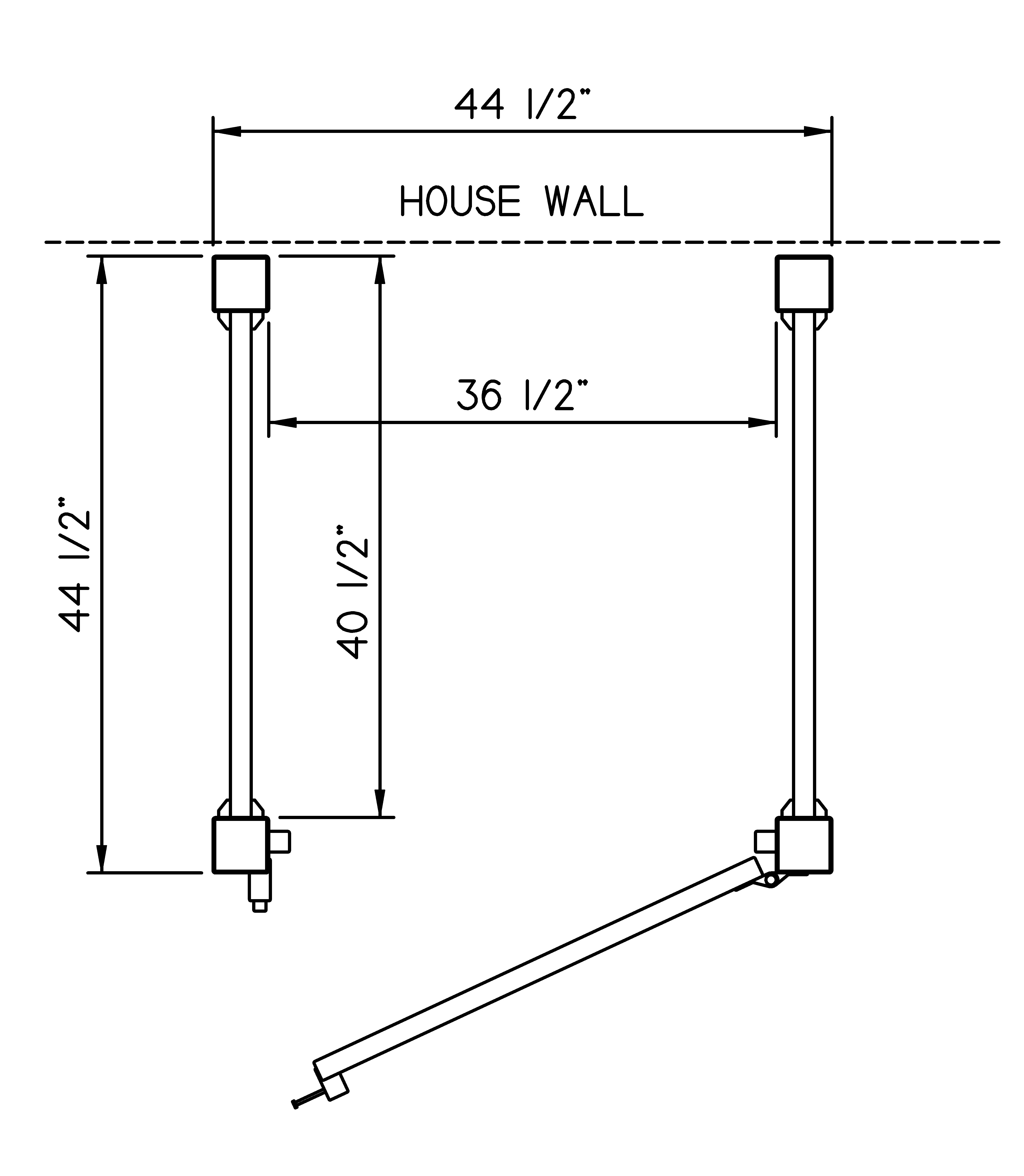 Phoenix Manufacturing Outdoor Shower 4x4 Schematic