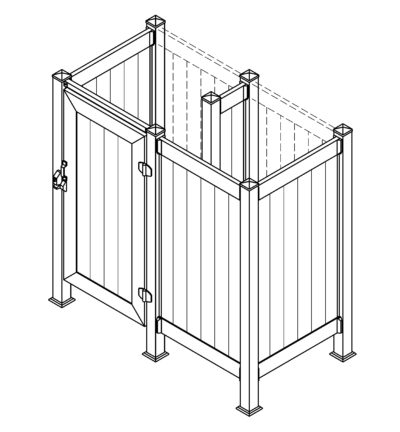 Phoenix Manufacturing SHower Enclosure 3' x 6' Front Door