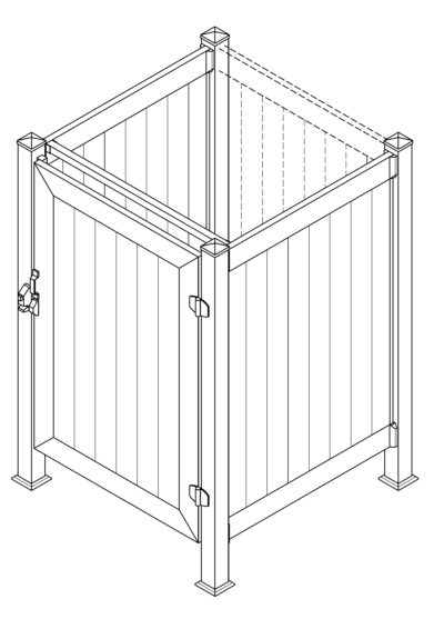 Phoenix Manufacturing Shower Enclosure 4' x 4' 2