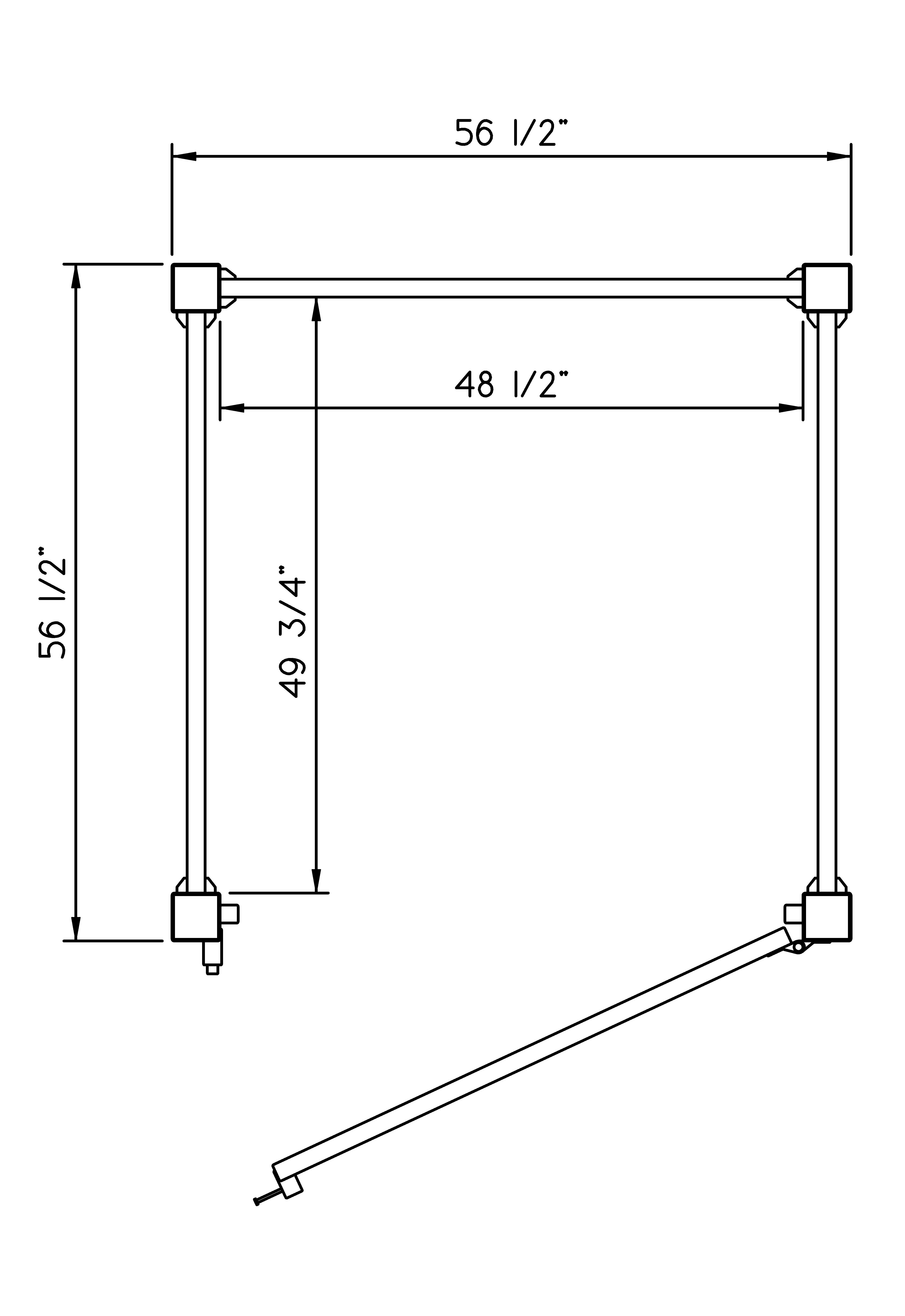Phoenix 377-I Phoenix Exterior Shower White