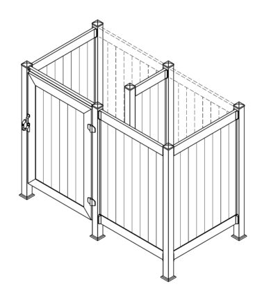 Phoenix Manufacturing SHower Enclosure 4' x 8' Front Door