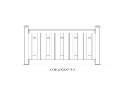 ARTS & CRAFTS-3 Phoenix Manufacturing Specialty Railing Designs - Arts and Crafts 3