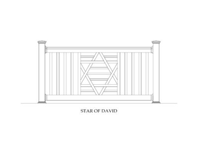 STAR OF DAVID Phoenix Manufacturing Specialty Panels - Star of David