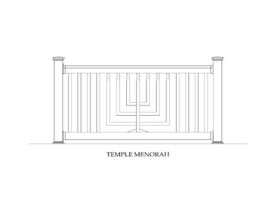 TEMPLE MENORAH Phoenix Manufacturing Specialty Panels - Temple Menorah