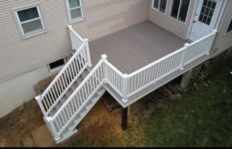 Deck with white PVC